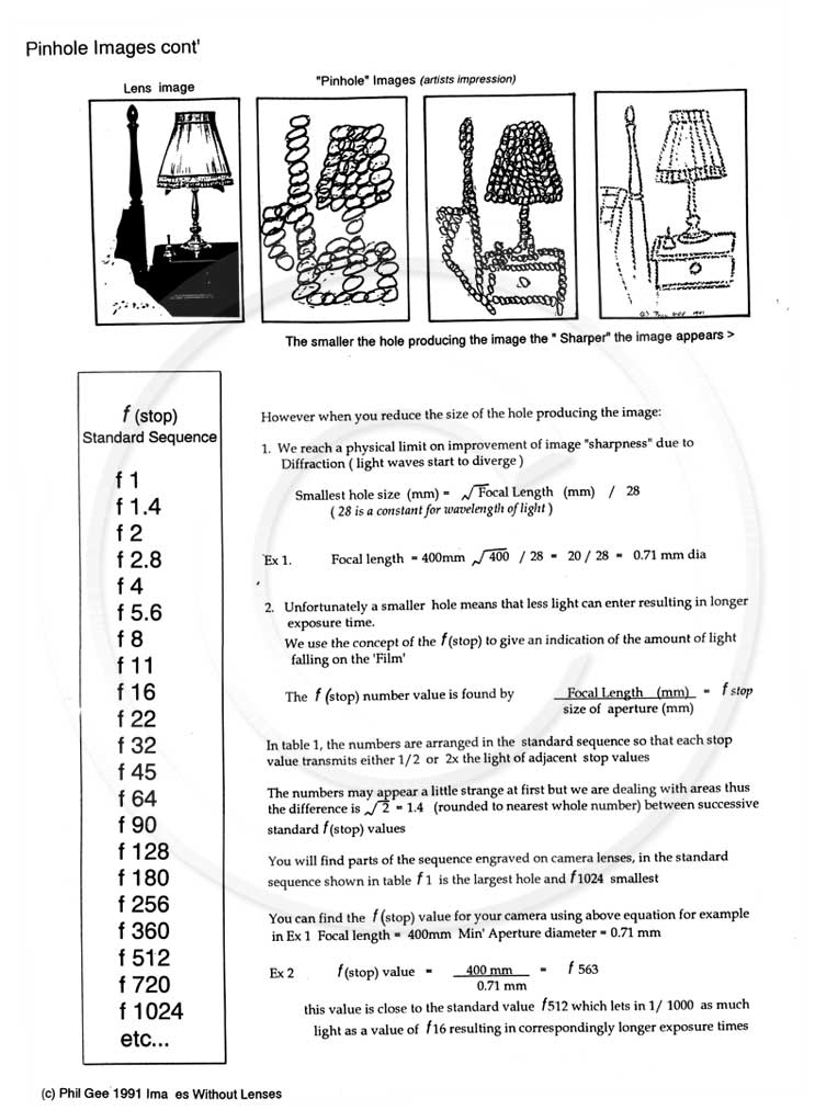 Pin Hole Camera © Phil Gee
